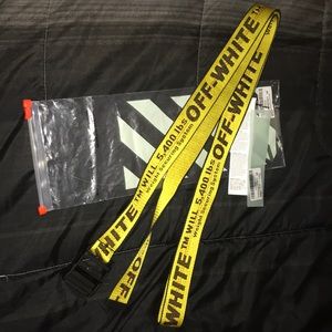 Authentic OFF WHITE caution tape belt